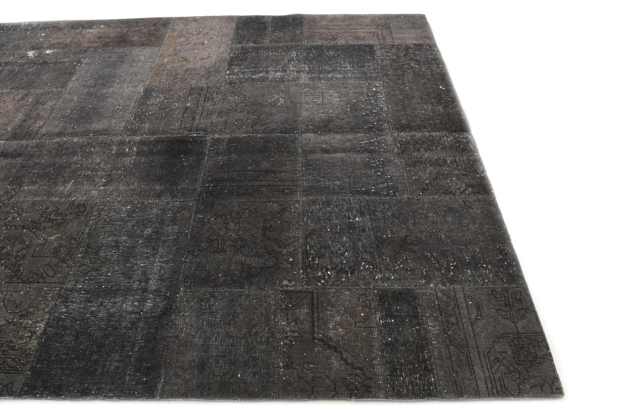 6' 9 x 10' 2 Hand Knotted Ultra Vintage Persian Wool Rug