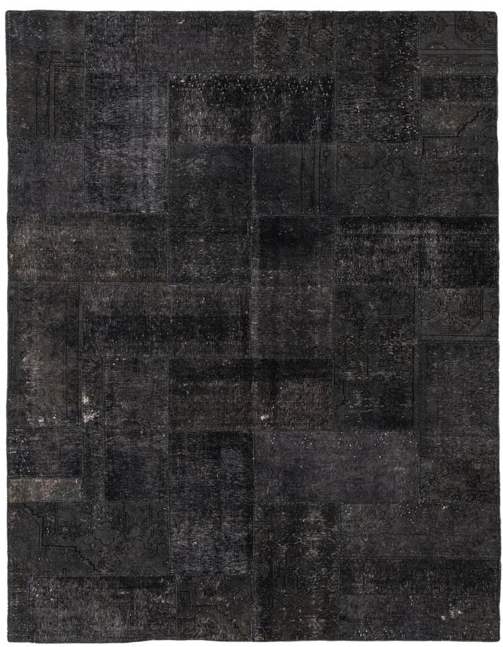  6' 9 x 10' 2  Hand Knotted Ultra Vintage Persian W...