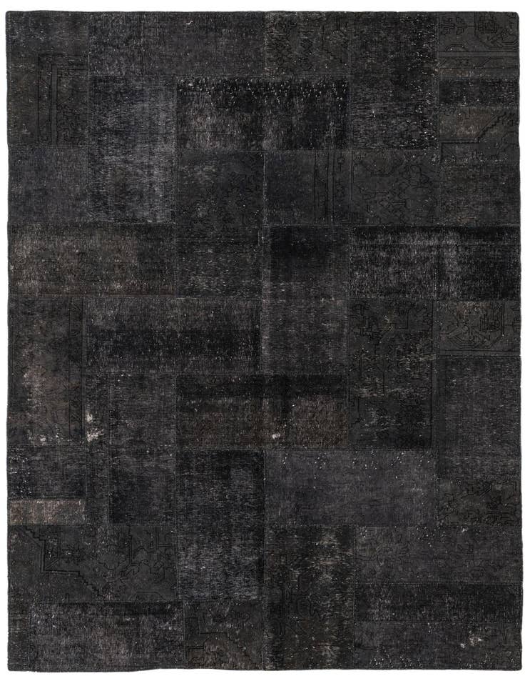 Detail image of 6' 9 x 10' 2 Hand Knotted Ultra Vintage Persian Wool Rug