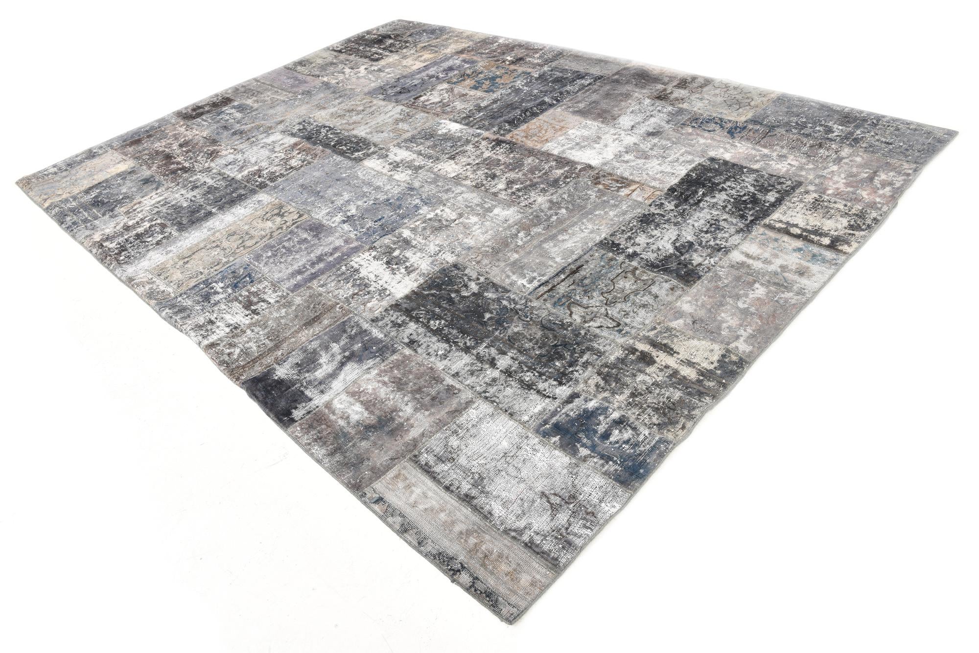 9' 1 x 12' 1 Hand Knotted Ultra Vintage Persian Wool Rug