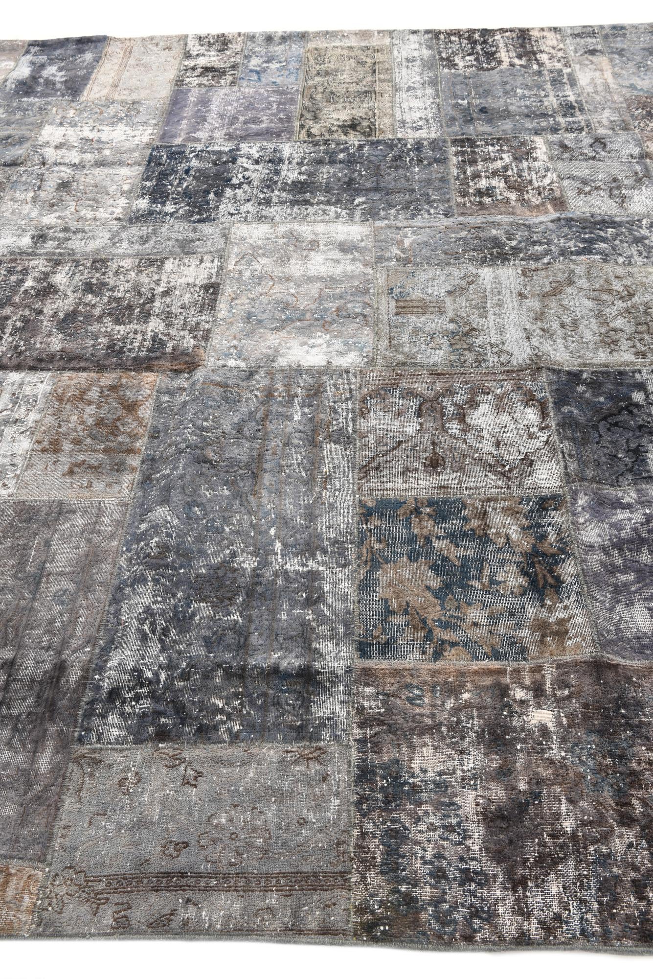 9' 1 x 12' 1 Hand Knotted Ultra Vintage Persian Wool Rug