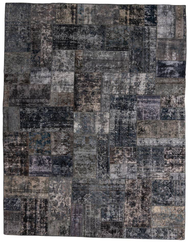Detail image of 9' 1 x 12' 1 Hand Knotted Ultra Vintage Persian Wool Rug