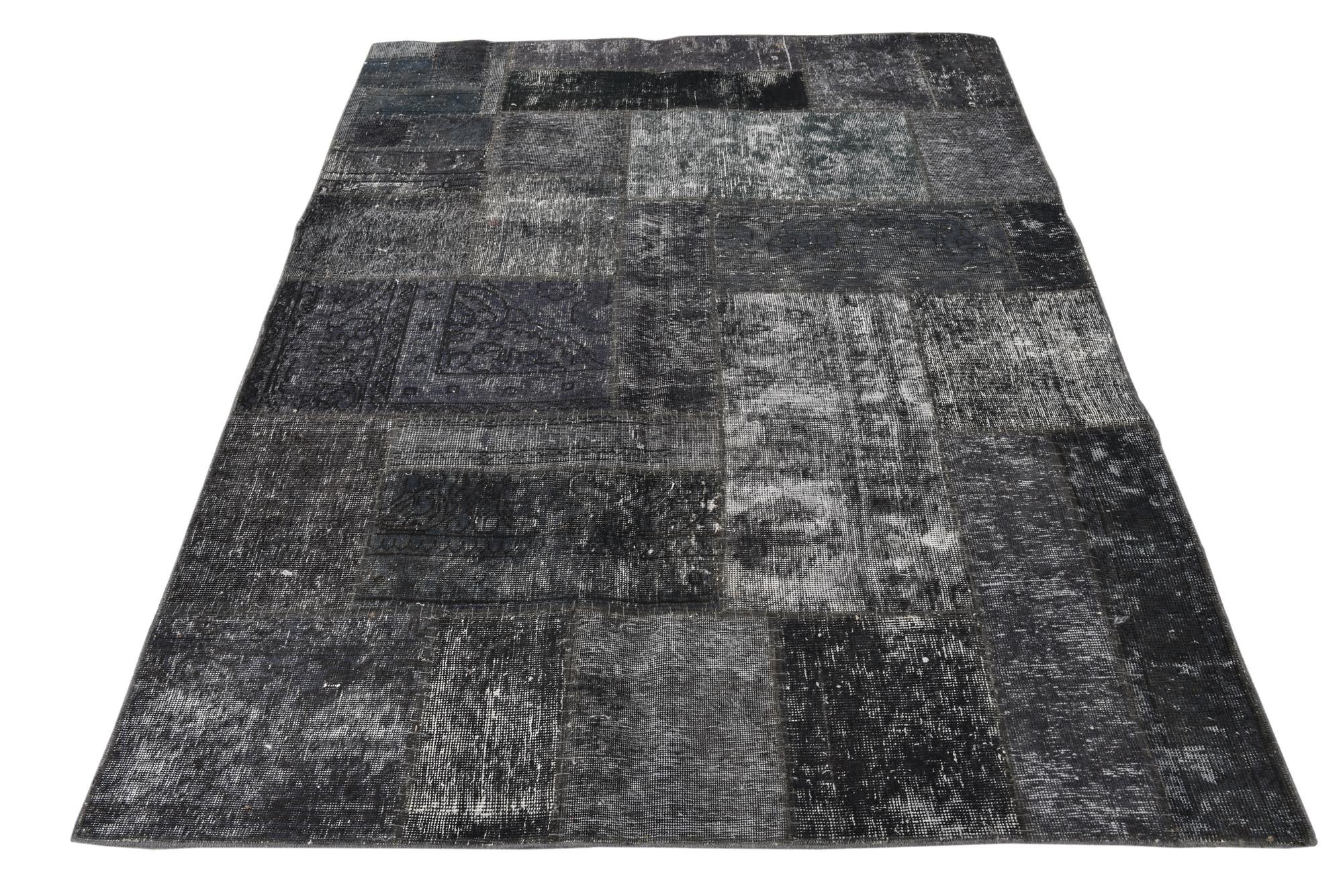 5' x 7' Hand Knotted Ultra Vintage Persian Wool Rug