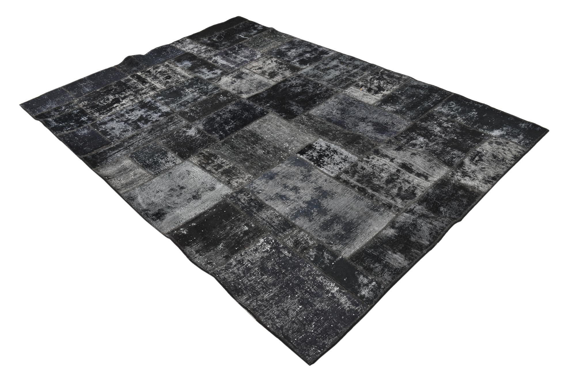 5' 7 x 7' 6 Hand Knotted Ultra Vintage Persian Wool Rug