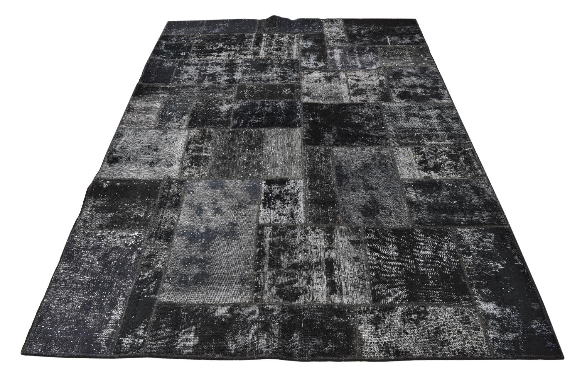 5' 7 x 7' 6 Hand Knotted Ultra Vintage Persian Wool Rug