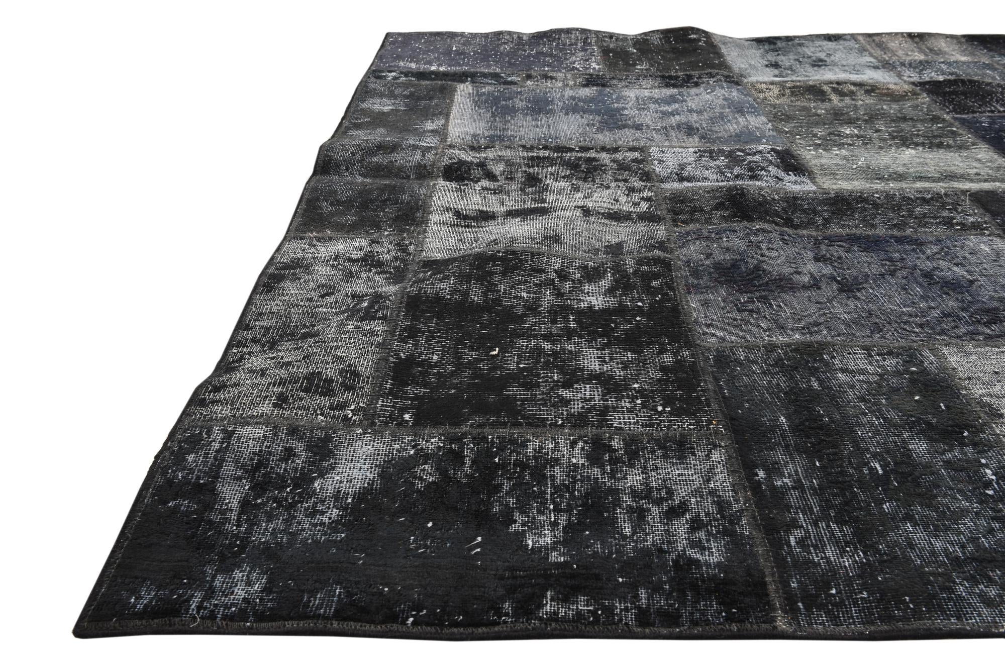 5' 7 x 7' 6 Hand Knotted Ultra Vintage Persian Wool Rug