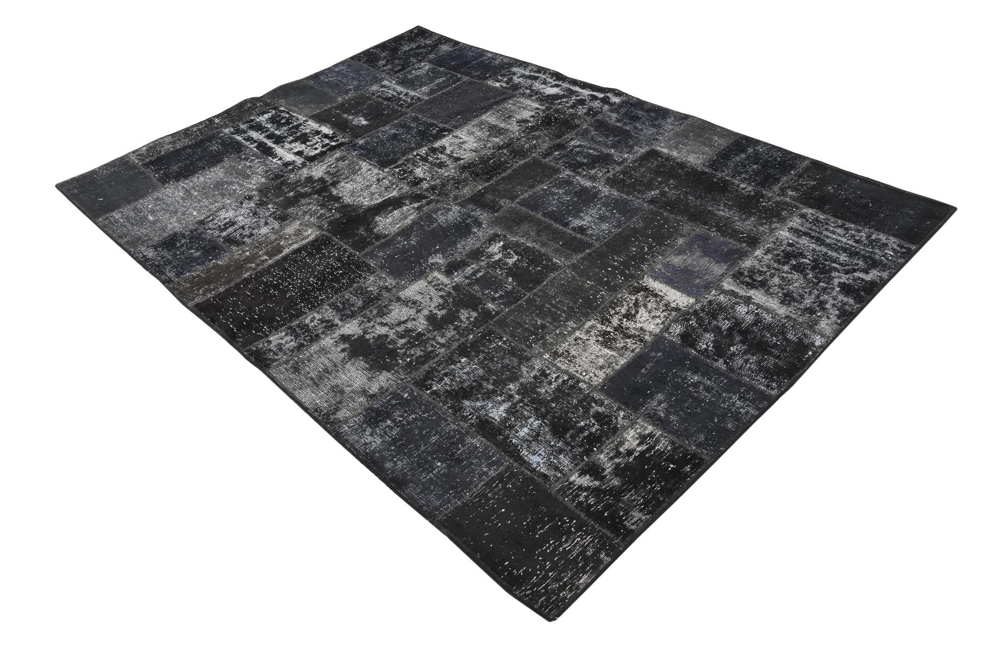 5' 8 x 8' Hand Knotted Ultra Vintage Persian Wool Rug