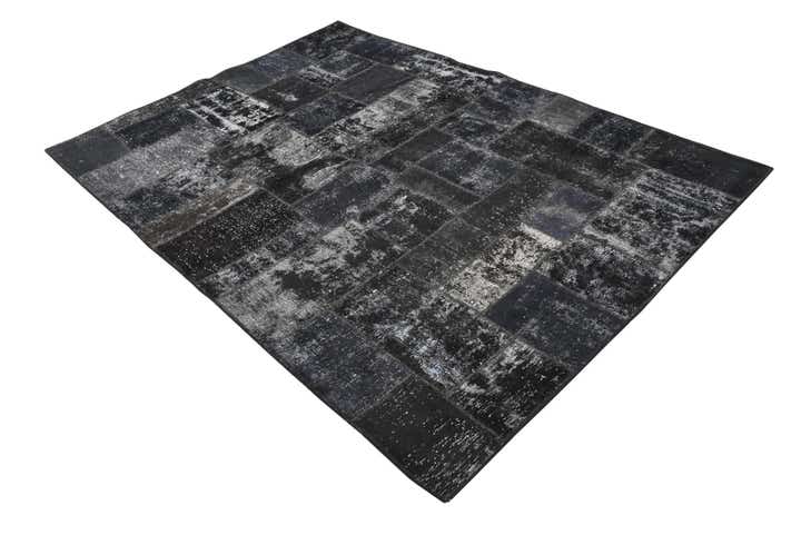5' 8 x 8' Hand Knotted Ultra Vintage Persian Wool Rug