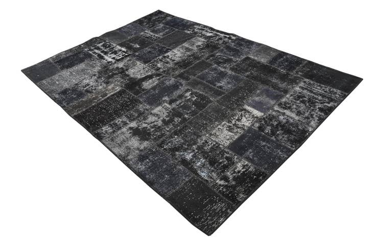 Detail image of 5' 8 x 8' Hand Knotted Ultra Vintage Persian Wool Rug