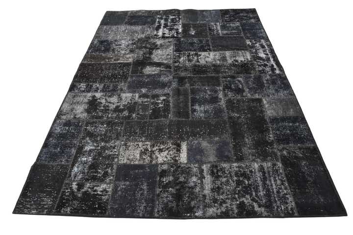 5' 8 x 8' Hand Knotted Ultra Vintage Persian Wool Rug