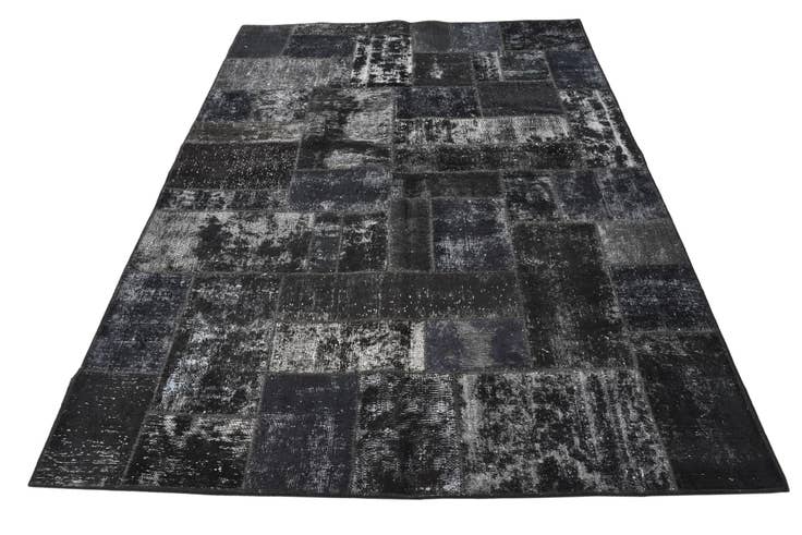 Detail image of 5' 8 x 8' Hand Knotted Ultra Vintage Persian Wool Rug