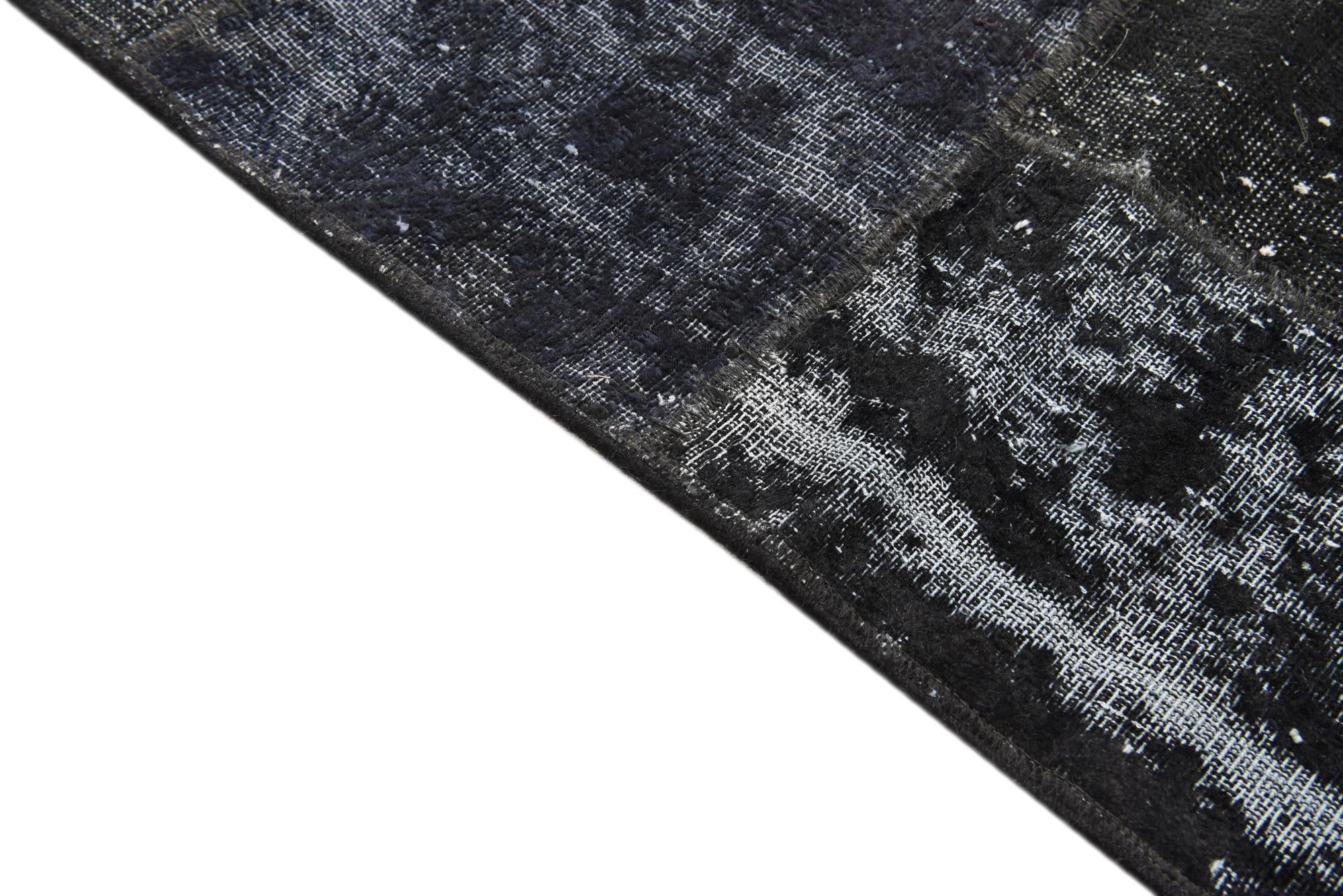 5' 8 x 8' Hand Knotted Ultra Vintage Persian Wool Rug
