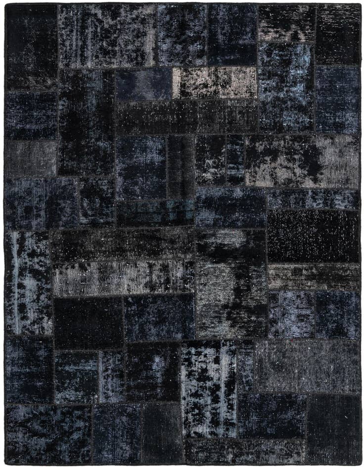 Detail image of 5' 8 x 8' Hand Knotted Ultra Vintage Persian Wool Rug