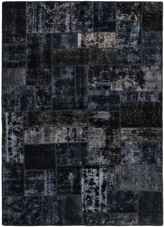 Detail image of 5' 8 x 8' Hand Knotted Ultra Vintage Persian Wool Rug