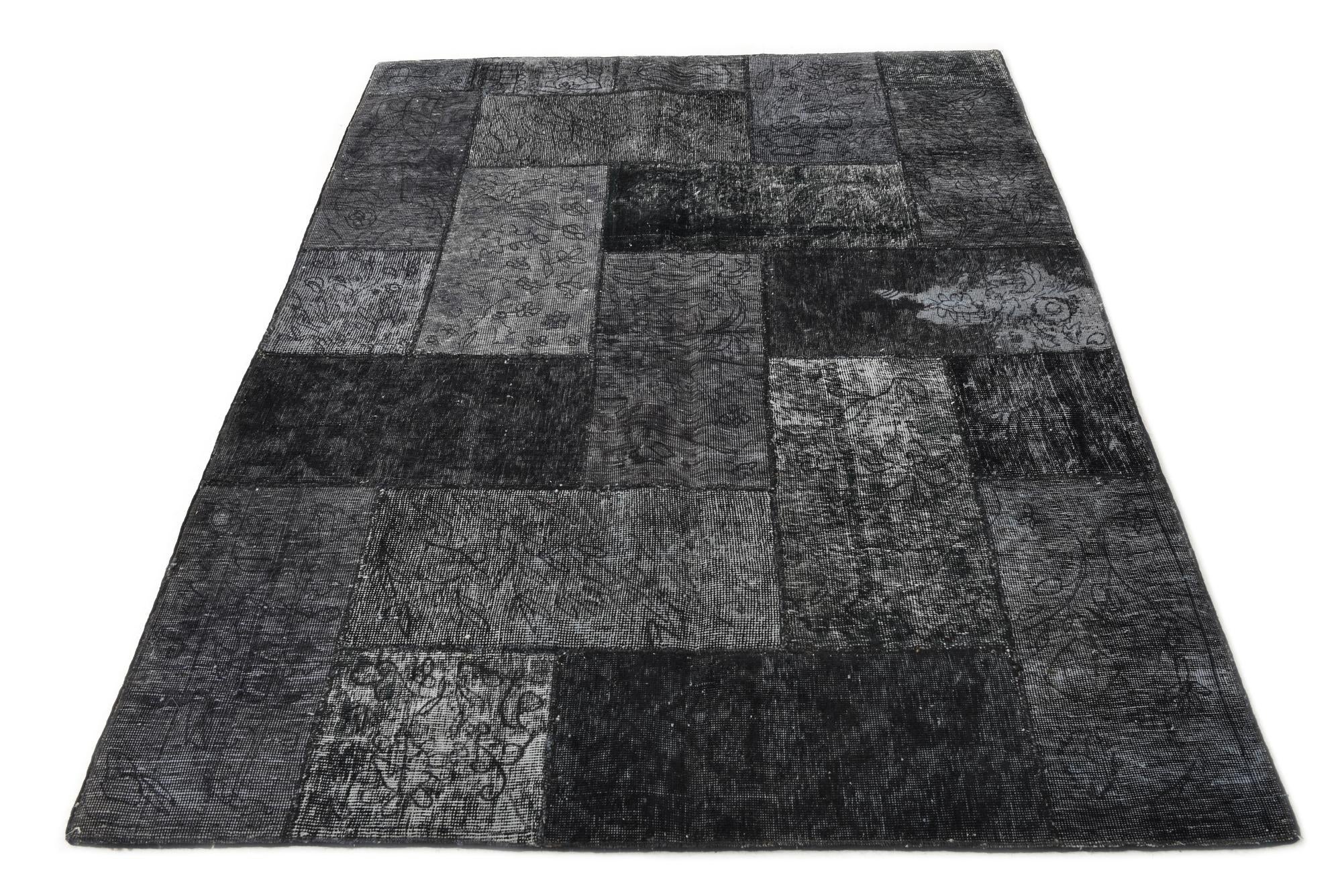 5' x 6' 8 Hand Knotted Ultra Vintage Persian Wool Rug