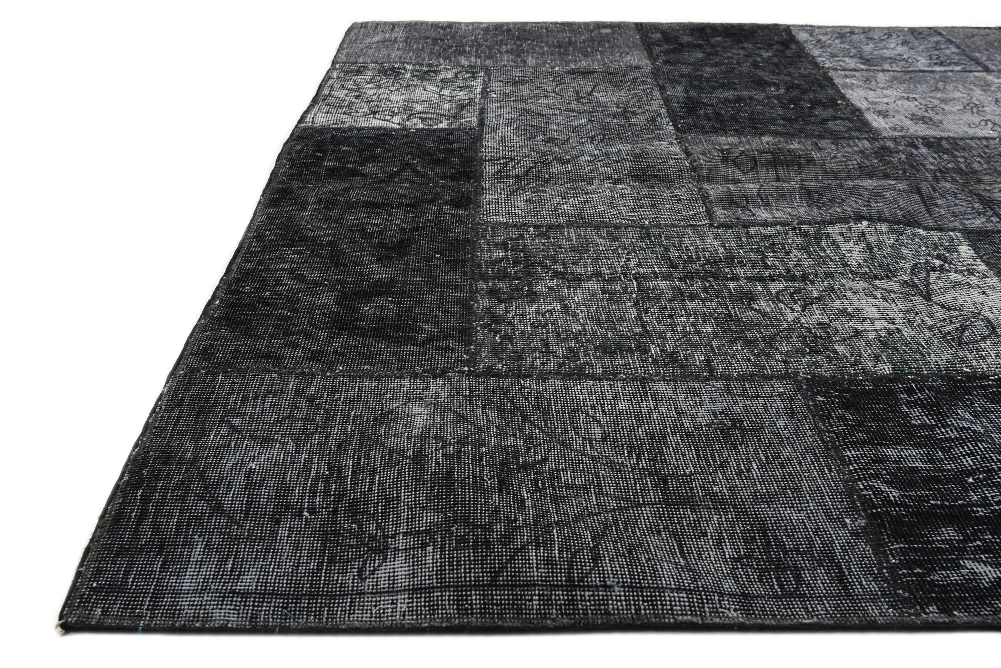 5' x 6' 8 Hand Knotted Ultra Vintage Persian Wool Rug
