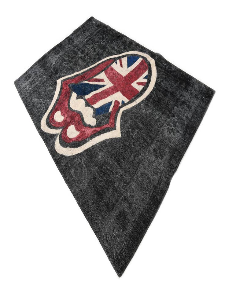 Detail image of 6' 2 x 9' 3  Hand Knotted Ultra Vintage Persian Wool Rug