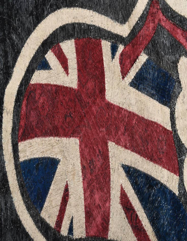 Detail image of 6' 2 x 9' 3  Hand Knotted Ultra Vintage Persian Wool Rug