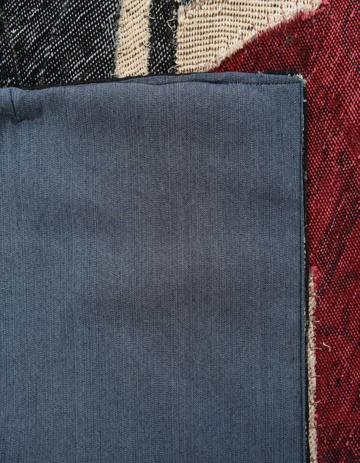 Detail image of 6' 2 x 9' 3  Hand Knotted Ultra Vintage Persian Wool Rug