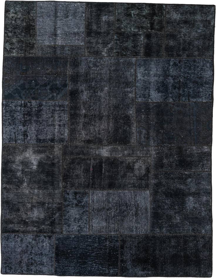 Detail image of 6' 1 x 9' Hand Knotted Ultra Vintage Persian Wool Rug