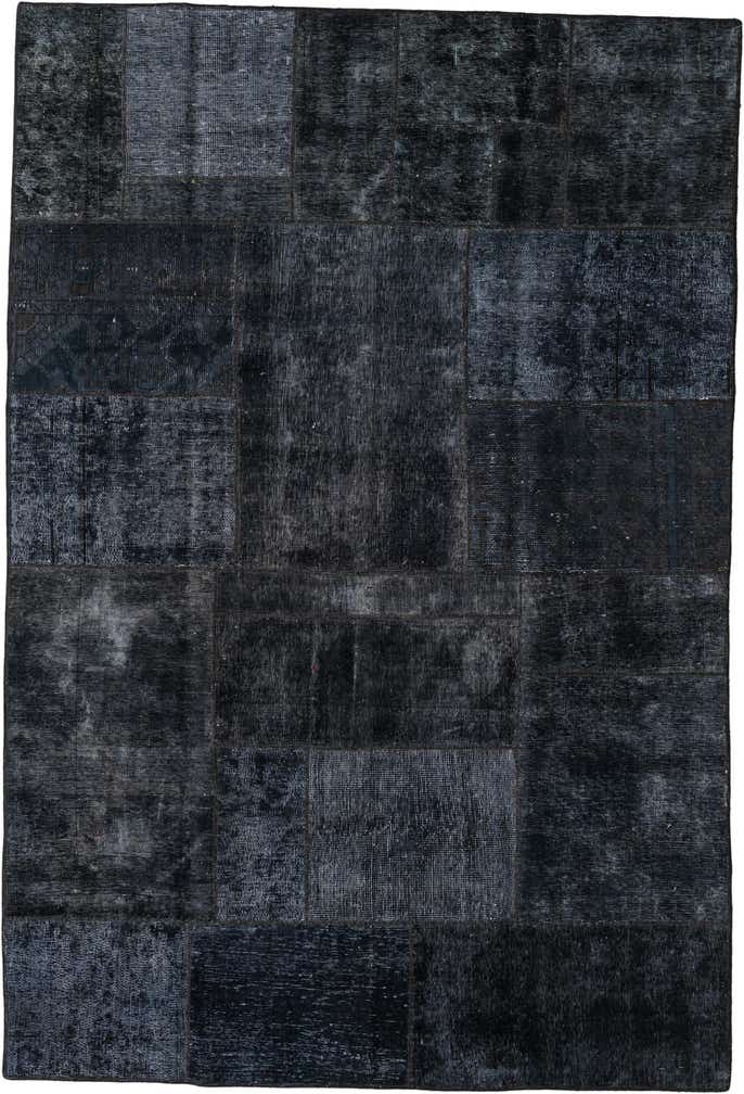 6' 1 x 9' Hand Knotted Ultra Vintage Persian Wool Rug
