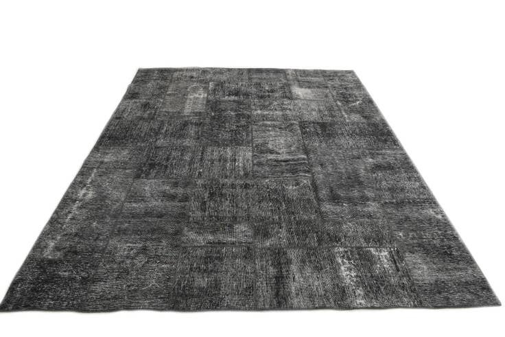 Detail image of 8' x 10' Hand Knotted Ultra Vintage Persian Wool Rug