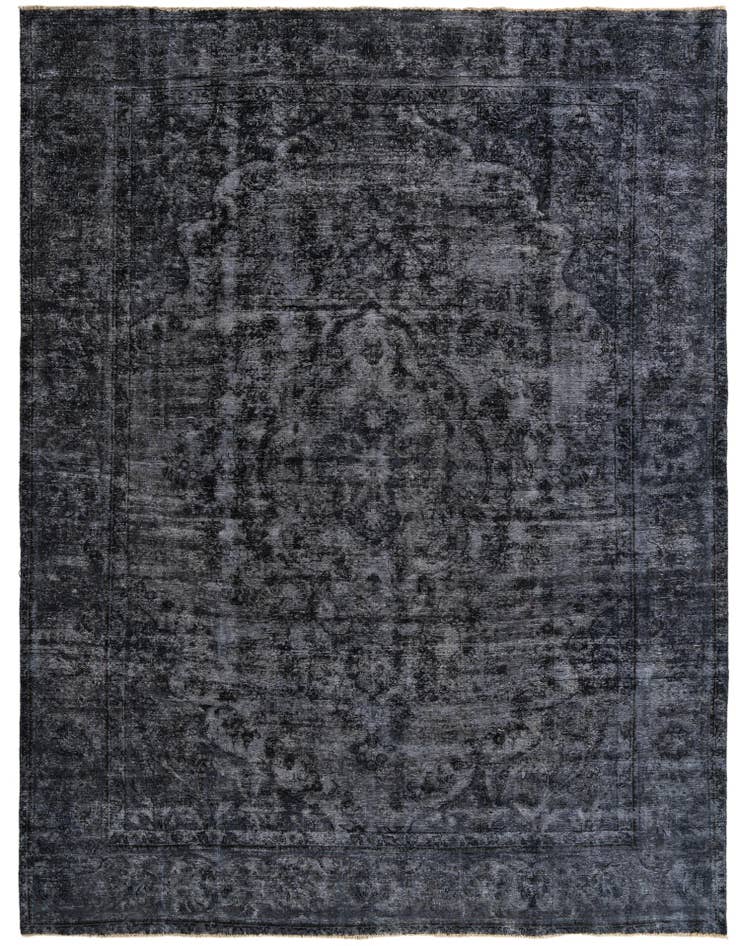 Detail image of 9' 3 x 12' Hand Knotted Ultra Vintage Persian Wool Rug
