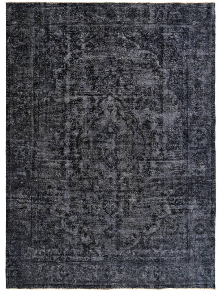 Detail image of 9' 3 x 12' Hand Knotted Ultra Vintage Persian Wool Rug