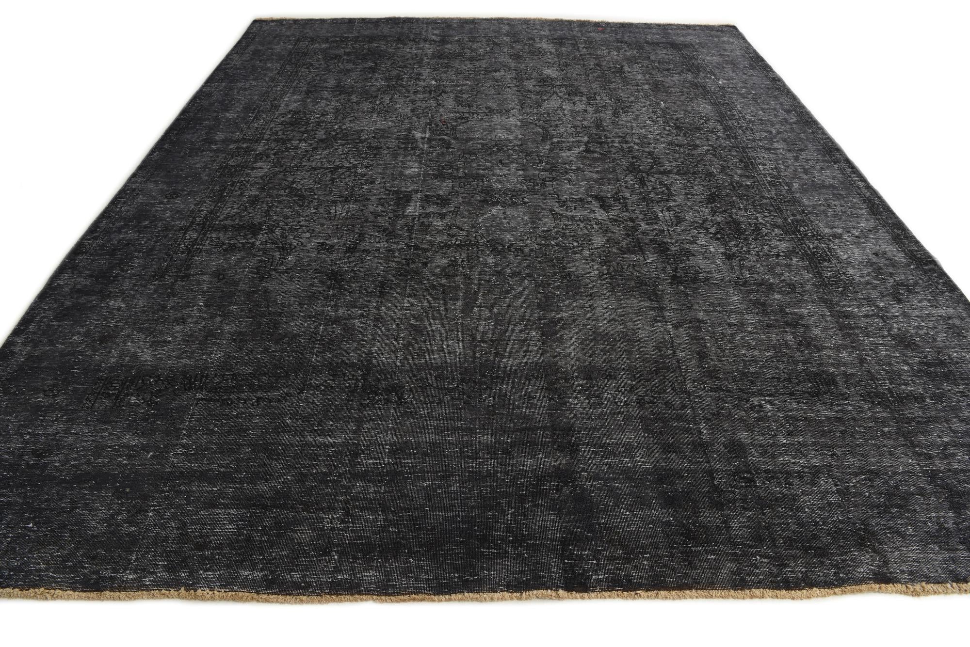 9' 7 x 11' 10 Hand Knotted Ultra Vintage Persian Wool Rug