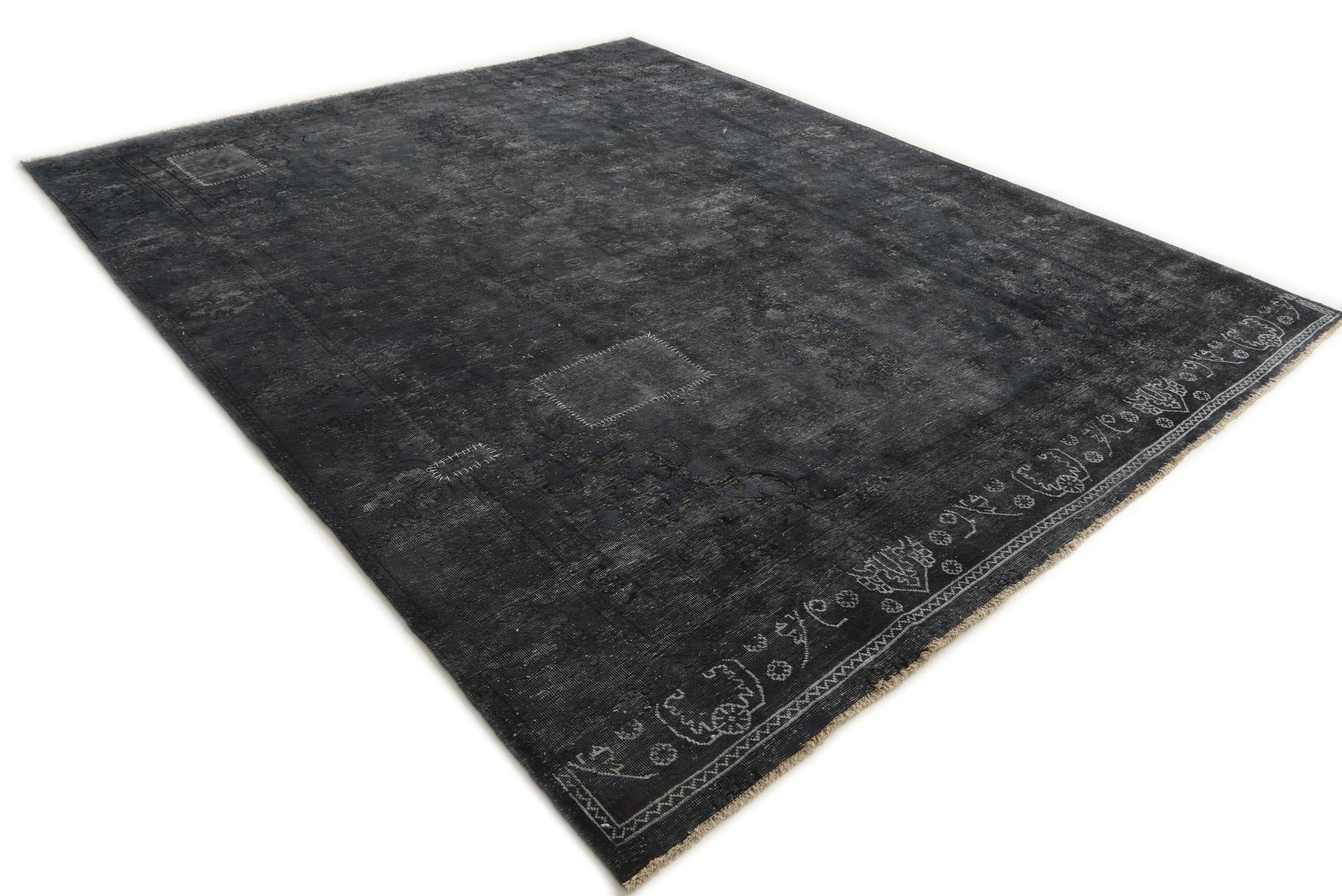 9' 5 x 11' 8 Hand Knotted Ultra Vintage Persian Wool Rug