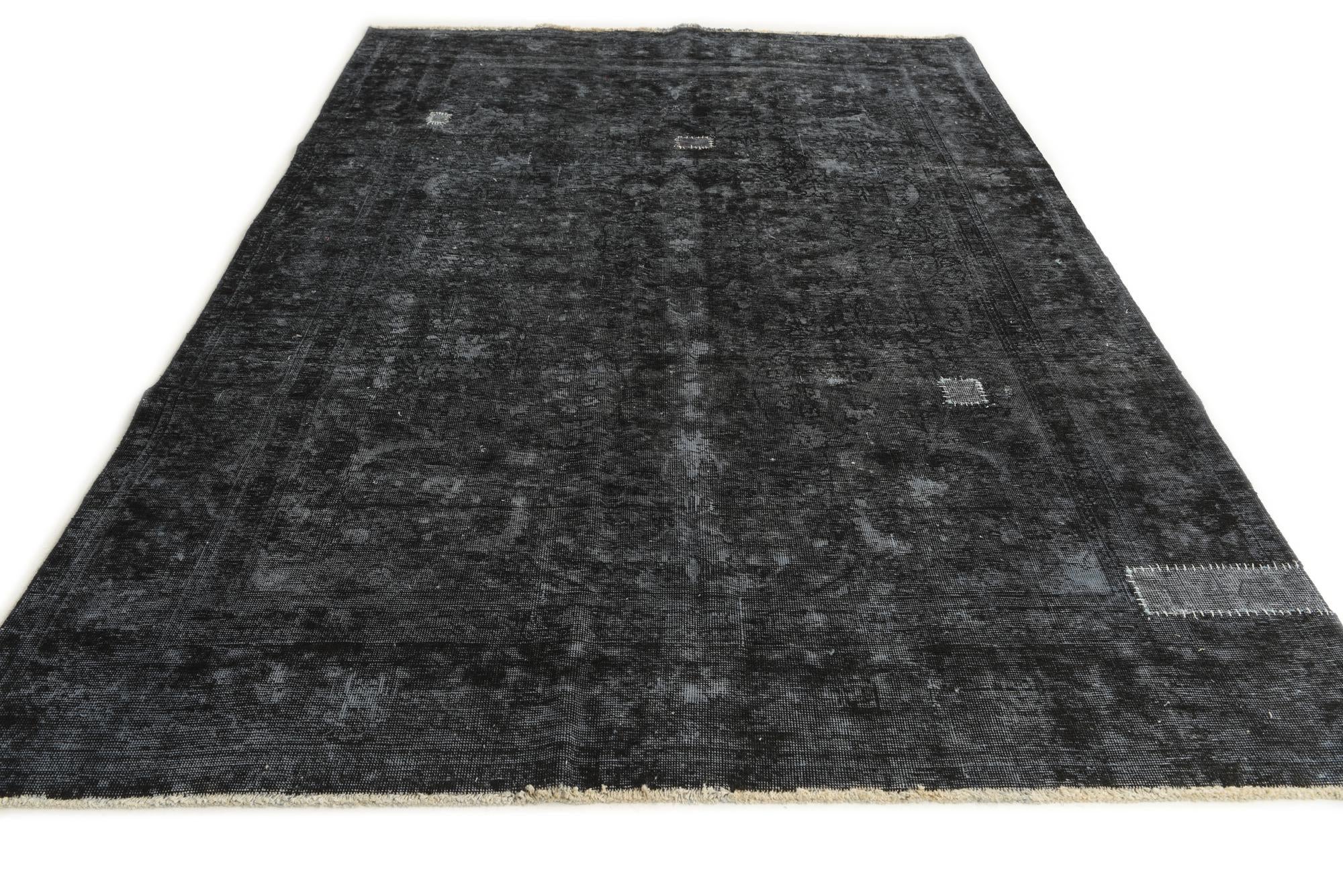 6' 7 x 9' 9 Hand Knotted Ultra Vintage Persian Wool Rug