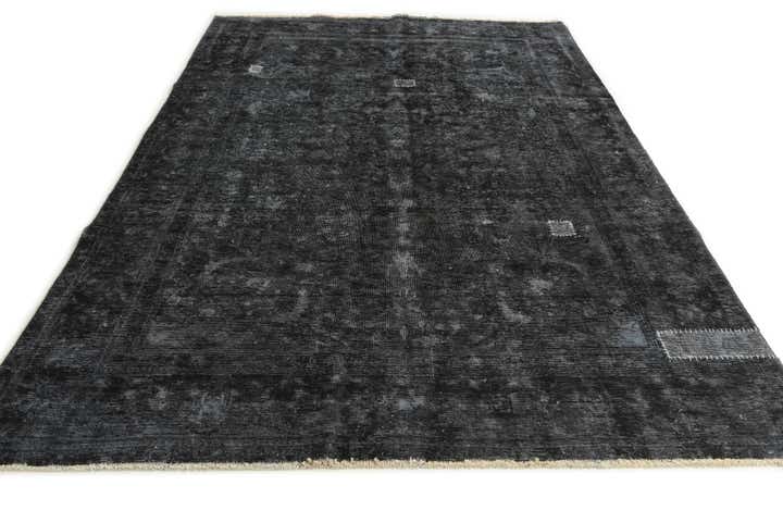 6' 7 x 9' 9 Hand Knotted Ultra Vintage Persian Wool Rug