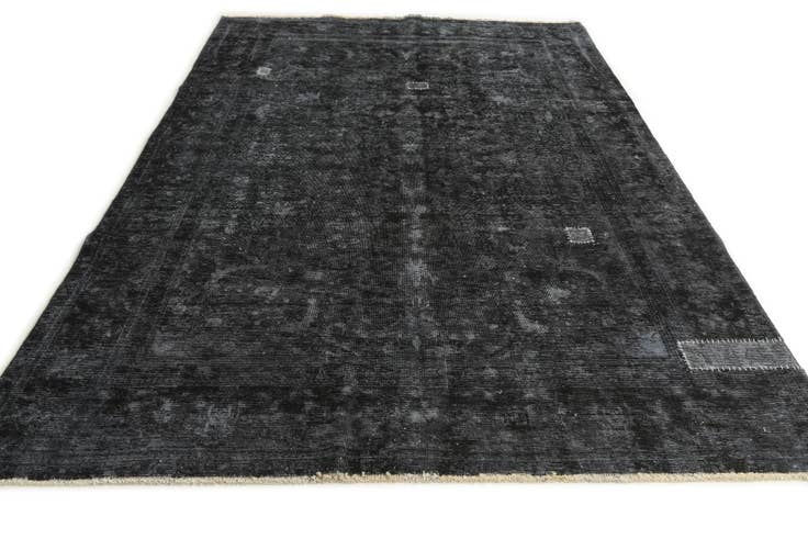 Detail image of 6' 7 x 9' 9 Hand Knotted Ultra Vintage Persian Wool Rug