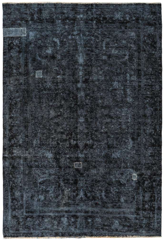 6' 7 x 9' 9 Hand Knotted Ultra Vintage Persian Wool Rug