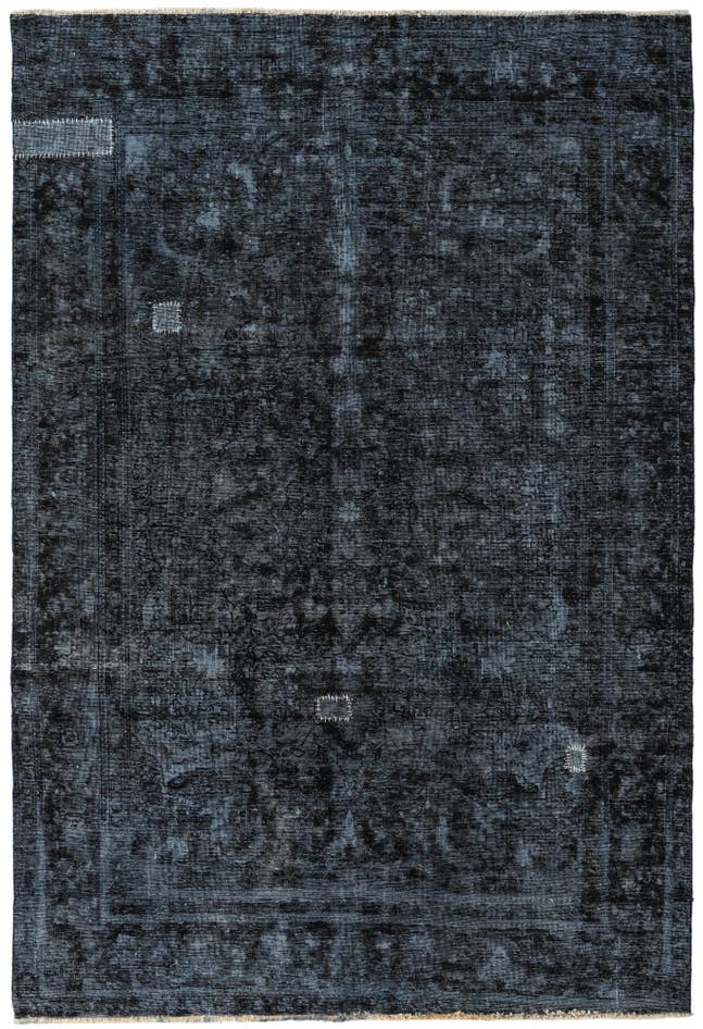 Detail image of 6' 7 x 9' 9 Hand Knotted Ultra Vintage Persian Wool Rug