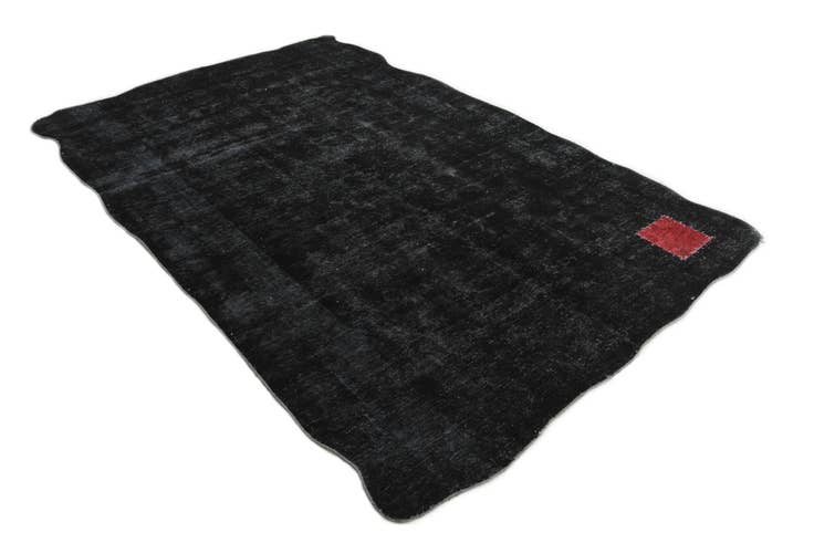 Detail image of 5' 9 x 9' Hand Knotted Ultra Vintage Persian Wool Rug