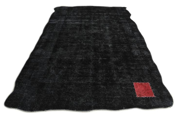 Detail image of 5' 9 x 9' Hand Knotted Ultra Vintage Persian Wool Rug