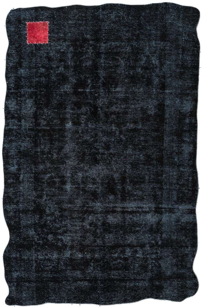 5' 9 x 9' Hand Knotted Ultra Vintage Persian Wool Rug