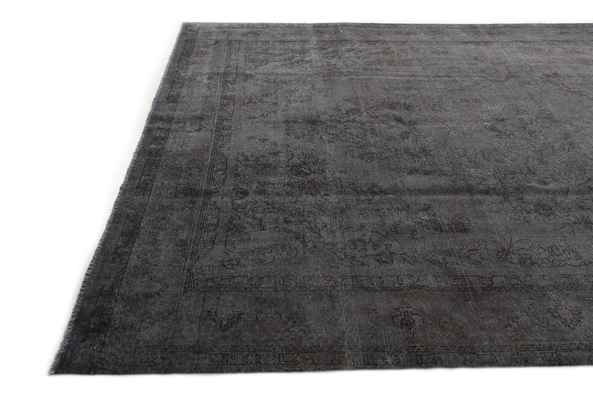 9' 5 x 12' 8 Hand Knotted Ultra Vintage Persian Wool Rug