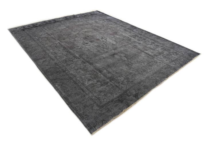 Detail image of 9' 5 x 12' Hand Knotted Ultra Vintage Persian Wool Rug