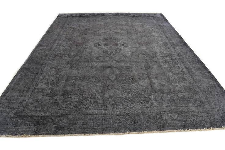 Detail image of 9' 5 x 12' Hand Knotted Ultra Vintage Persian Wool Rug