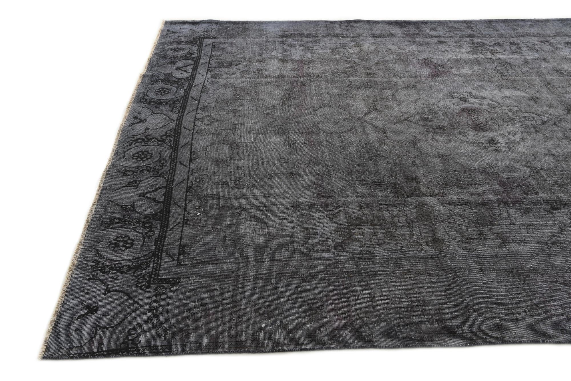 9' 5 x 12' Hand Knotted Ultra Vintage Persian Wool Rug