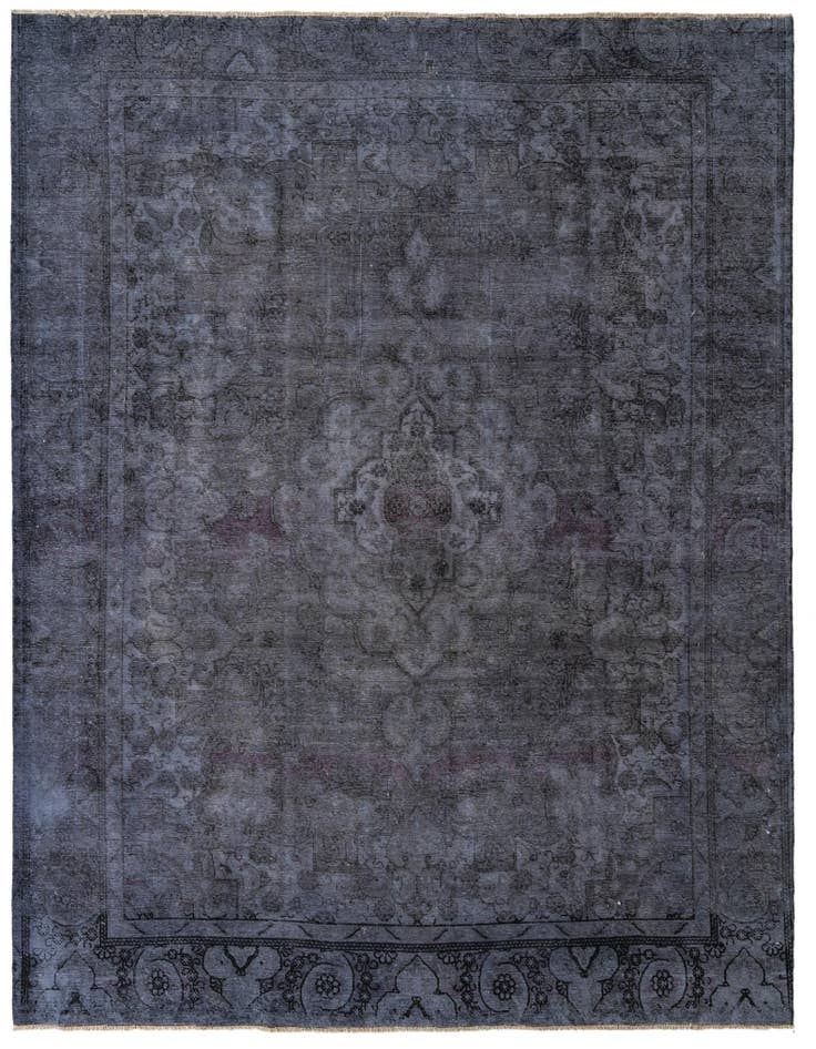 Detail image of 9' 5 x 12' Hand Knotted Ultra Vintage Persian Wool Rug