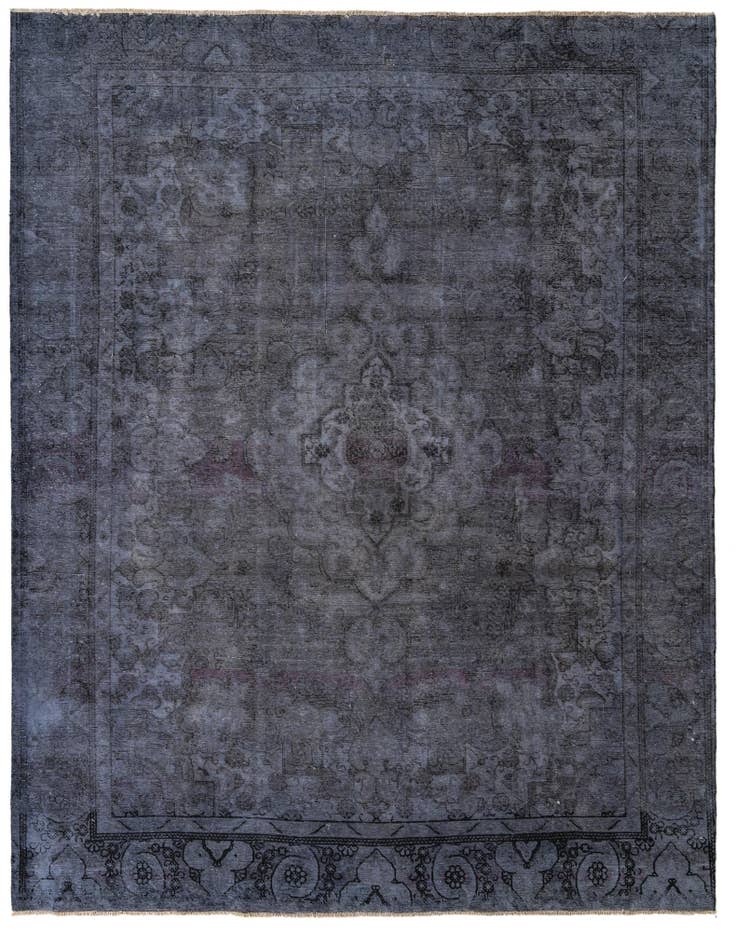 Detail image of 9' 5 x 12' Hand Knotted Ultra Vintage Persian Wool Rug
