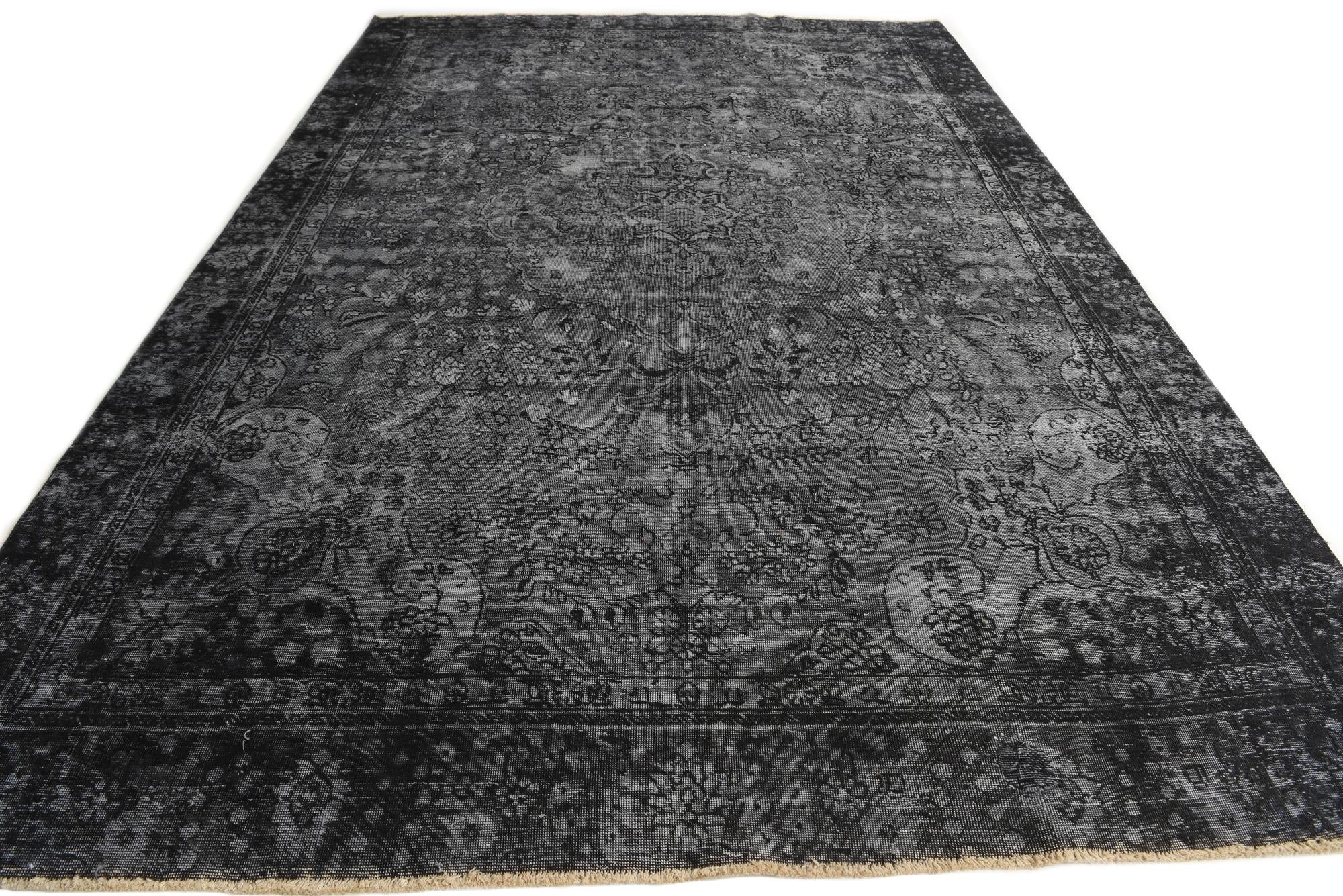 8' 7 x 12' 6 Hand Knotted Ultra Vintage Persian Wool Rug
