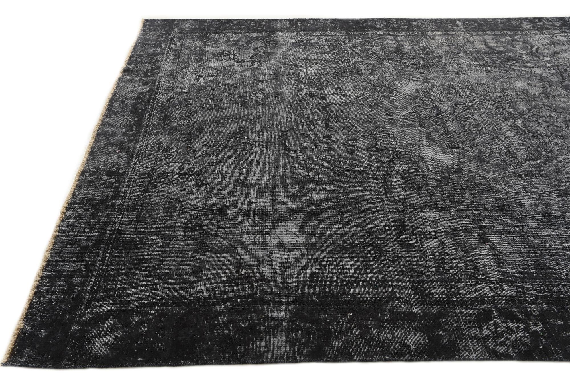 8' 7 x 12' 6 Hand Knotted Ultra Vintage Persian Wool Rug