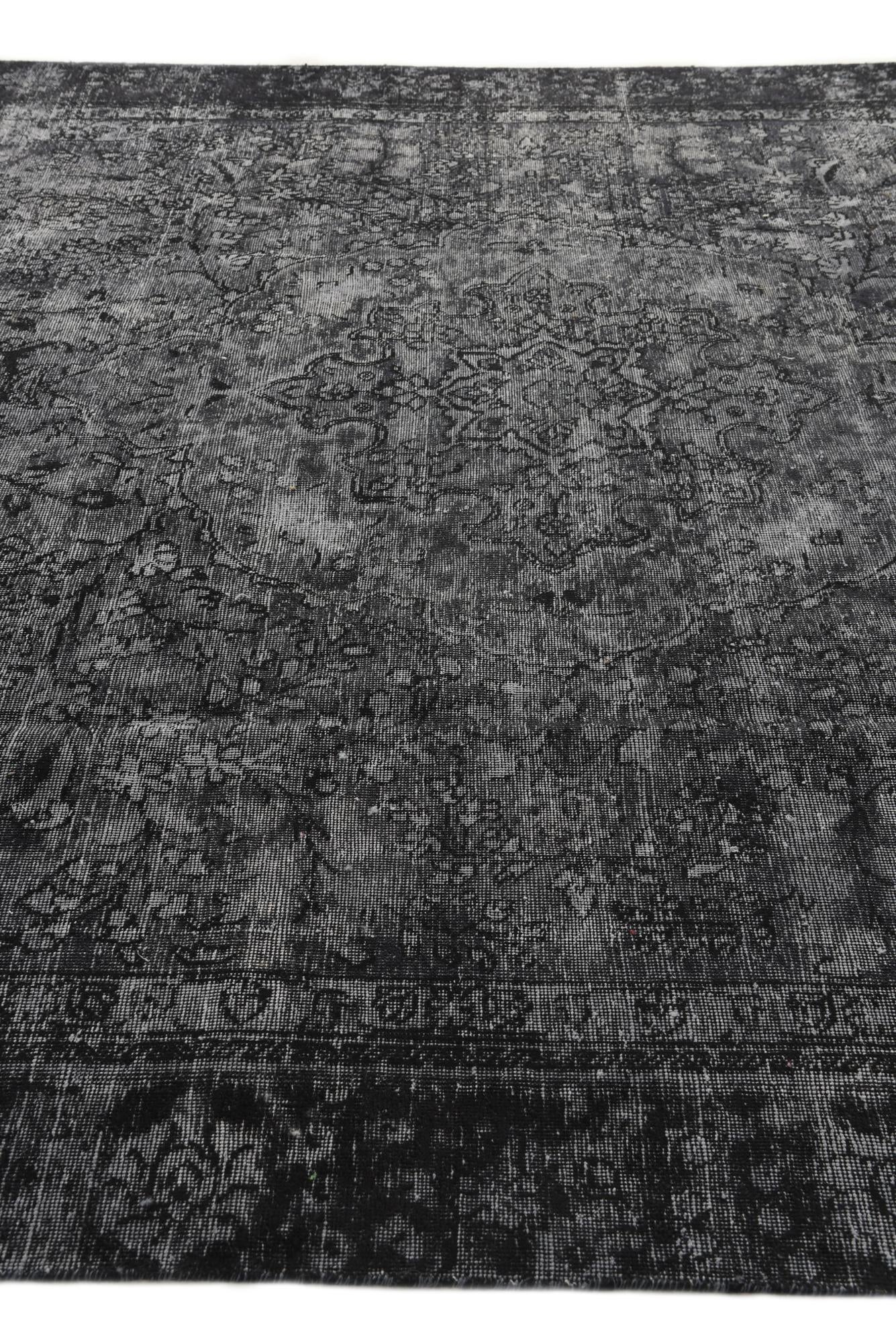 8' 7 x 12' 6 Hand Knotted Ultra Vintage Persian Wool Rug