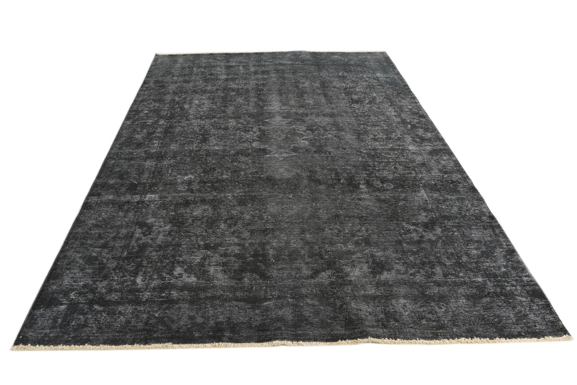 6' 8 x 9' 9 Hand Knotted Ultra Vintage Persian Wool Rug