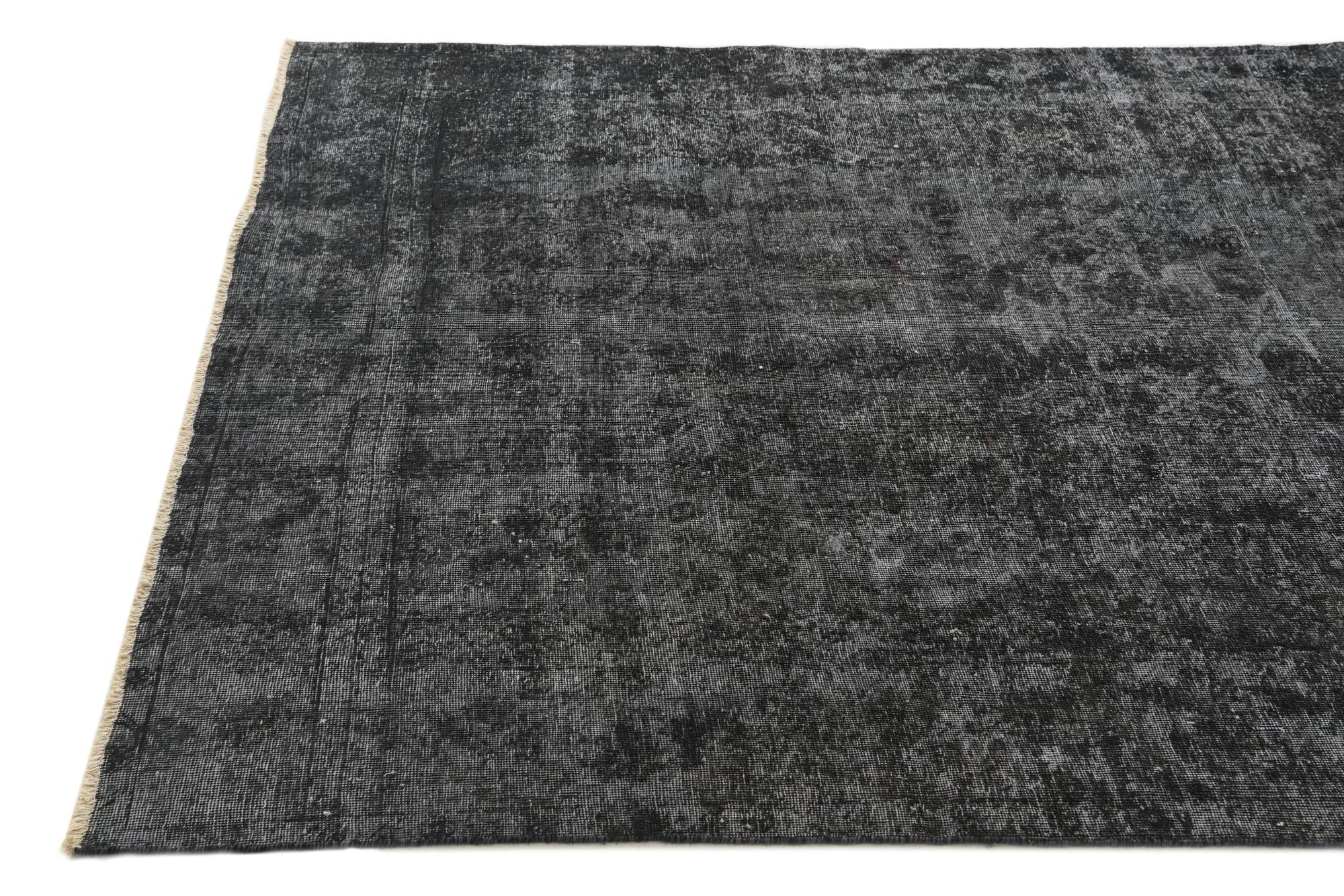 6' 8 x 9' 9 Hand Knotted Ultra Vintage Persian Wool Rug