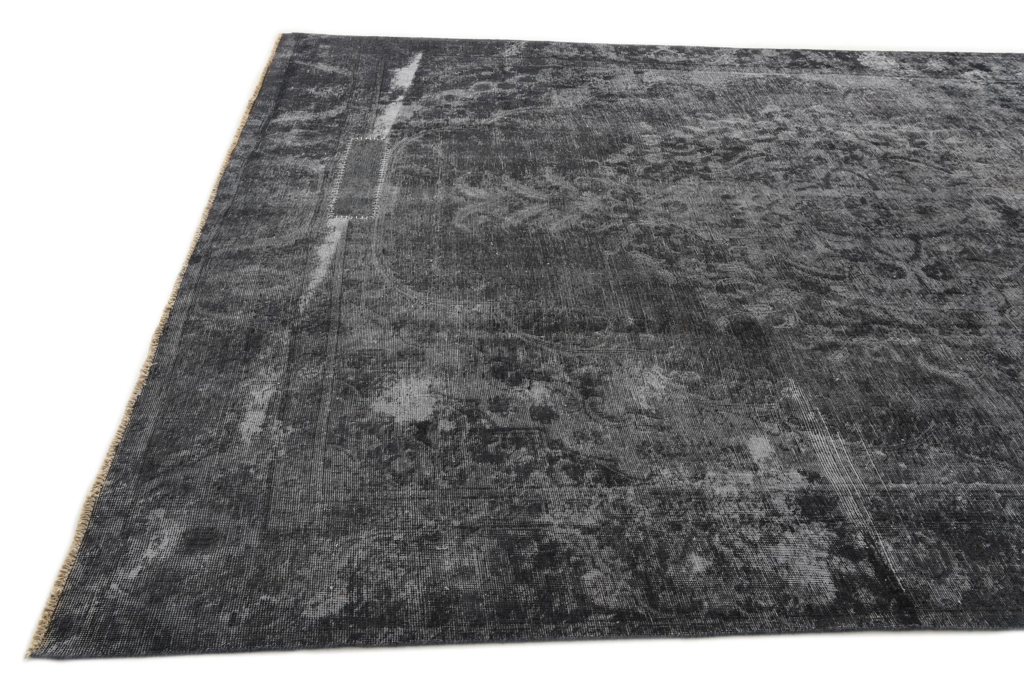 9' 4 x 12' 7 Hand Knotted Ultra Vintage Persian Wool Rug